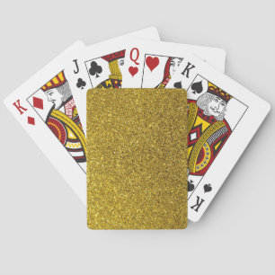 Baralho Padrão Dourado de brilho