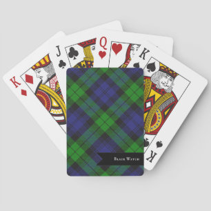 Baralho Padrão Escocês da Xadrez Tartan Black Watch