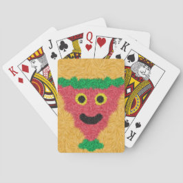 Baralho padrão facial abstrato moderno