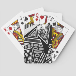 Baralho Padrão Inspirado Na Moda De Pista B E W