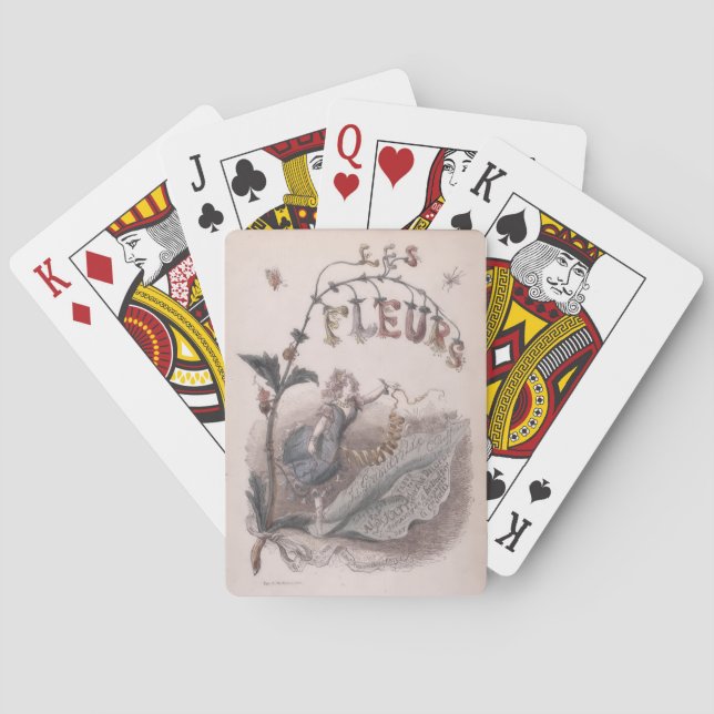 Baralho Página de Título - Os animais "Les fleurs" (Verso)
