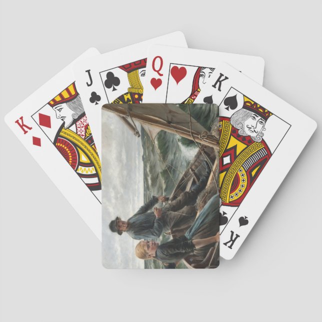 Baralho Pai e Filha no Mar (por Albert Edelsense) (Verso)