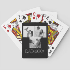 Baralho Pai Estabeleceu Três Foto 