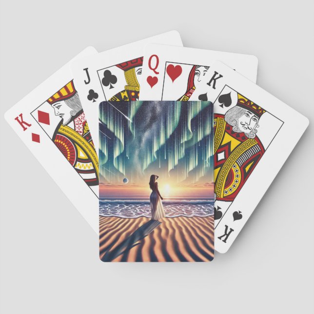 Baralho Paisagem Cósmica: Aurora Sonhando 3-D (Verso)