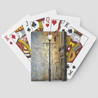 Baralho Paisagem da Cidade Decor Pintura Mosaico