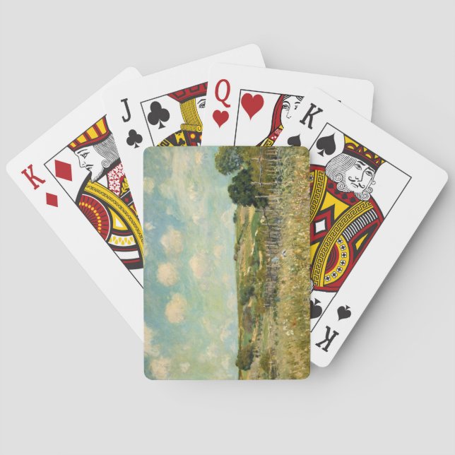 Baralho Paisagem de campo (por Alfred Sisley) (Verso)