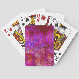 Baralho Paisagem Impressionista Vermelha e Magenta Trippy