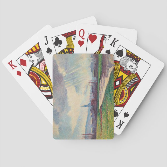 Baralho Paisagem rural com rio (por Maximilien Luce) (Verso)