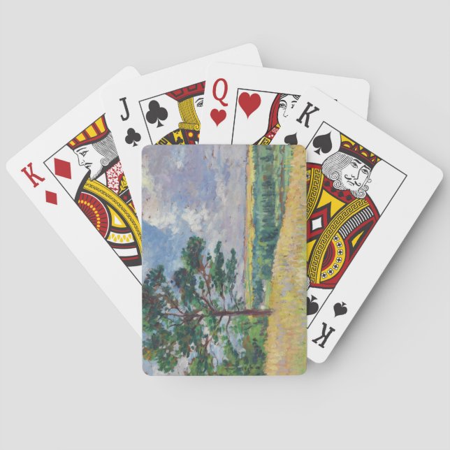 Baralho Paisagem rural em Méréville, França (Arte) (Verso)