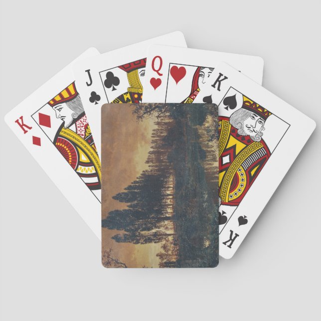 Baralho Paisagem rural na Baviera (Alemanha) (Verso)