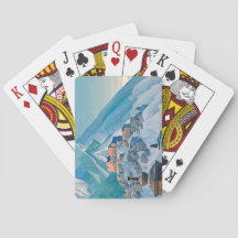 Paisagem tibetana nos Picos da Montanha Himalaia