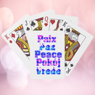 Baralho Paix Paz Peace Pokój Vrede Inspirational Love Desi