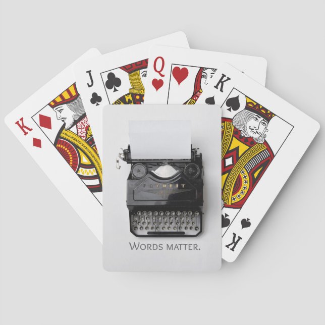 Baralho Palavras Importam Máquina de Digitalização (Verso)