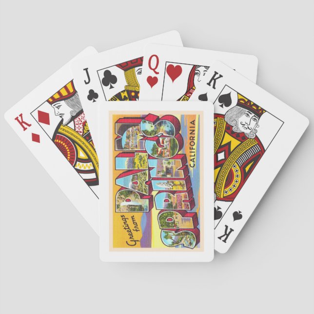 Baralho Palm Primaveras California CA - Cartão postal gran (Verso)