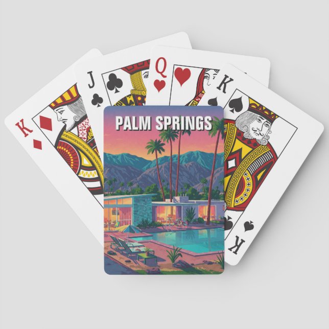Baralho Palm Springs California (Verso)