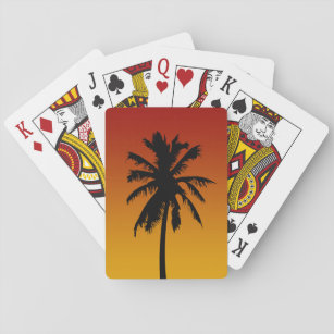 Baralho Palm Tree Silhouette Beach Party Game