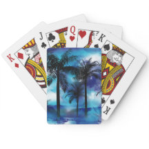 Palmas Moody - Tumbler tropical tropical azul roxa