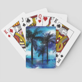 Baralho Palmas Moody - Tumbler tropical tropical azul roxa