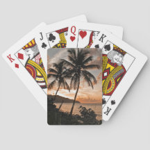 Palmeiras Tropicais Solares Silhouette Beach