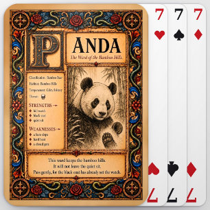 Baralho Panda, Arte de Bestiário Medieval