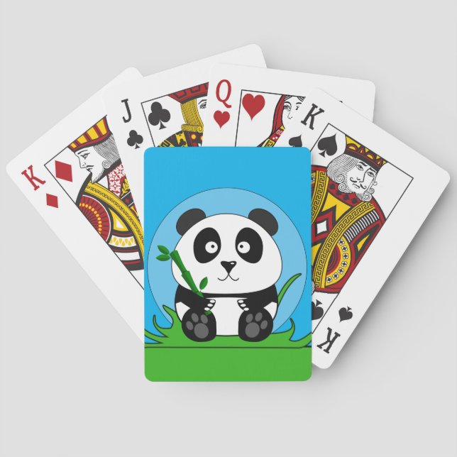 Baralho Panda Preto e Branco (Verso)