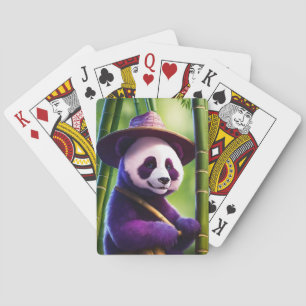 Baralho Panda Roxo no Bambu – Floresta Encantadora com Cha