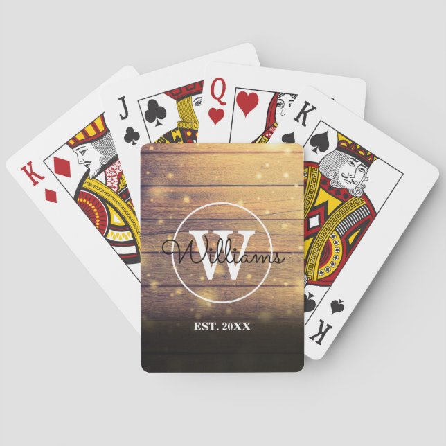 Baralho Panelas de Madeira Monograma - Na moda (Verso)