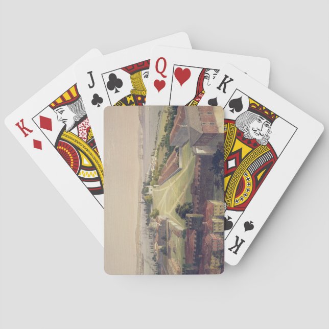 Baralho Panorama de Constantinopla, prato 22 de Aya Sof (Verso)