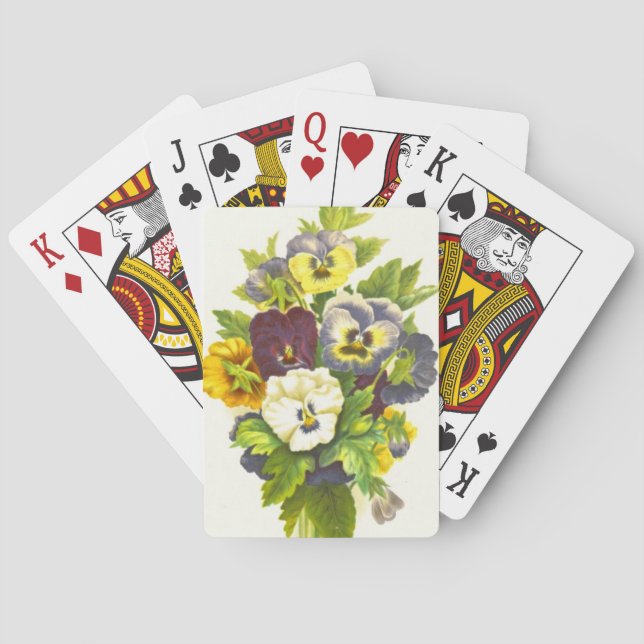 Baralho Pansies 1874 (Verso)