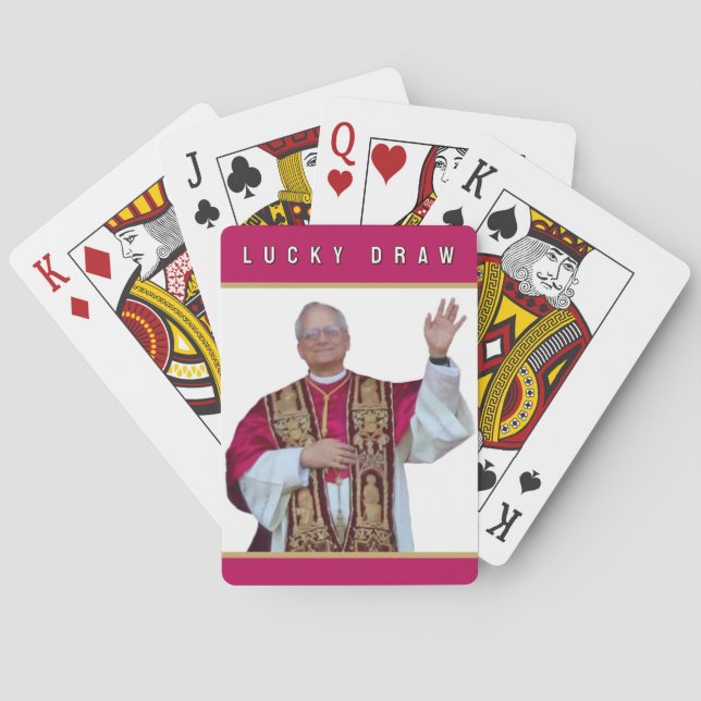 Baralho Papa Leão Católico (Verso)