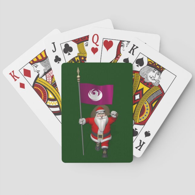 Baralho Papai Noel Com Alferes De Phoenix (Verso)