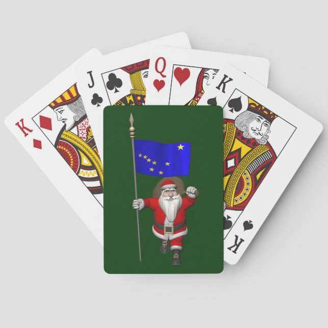 Baralho Papai Noel Com Alferes Do Alasca (Verso)