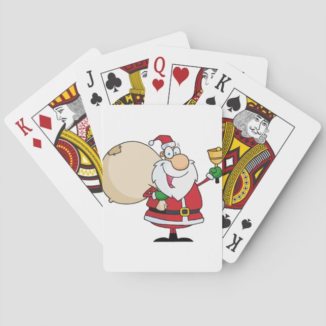 Baralho Papai Noel com Jingle Bell (Verso)