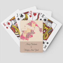 Baralho Papai Noel falou nuvem Ho Ho Ho Ho