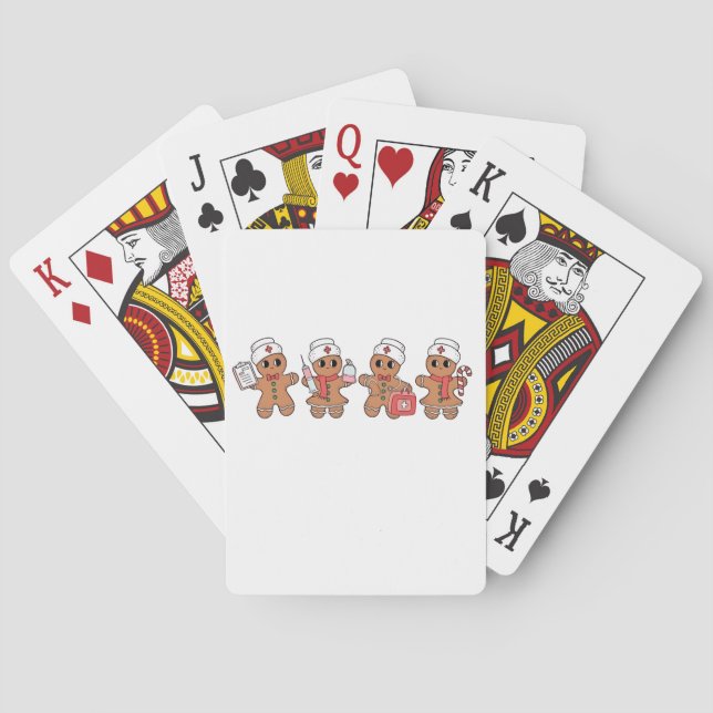 Baralho Papais noeis da Tripulação de Natal Gingercake Enf (Verso)