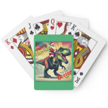 Papais noeis em um T-rex