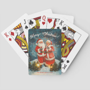 Baralho Papais noeis Sra. Claus Feliz Natal