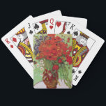 Baralho Papas vermelhos e margaridas por Vincent van Gogh<br><div class="desc">Ainda com vida: Poppies vermelhos e margaridas de Vincent van Gogh é um apos impressionismo de arte vintage que ainda vive pintura floral. Um belo buquê de flores vermelhas de papoila e flores margaridas brancas frescas do jardim em um vaso decorativo. Sobre o artista: Vincent Willem van Gogh (1853-1890) foi...</div>