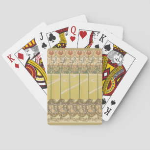 Baralho Papel de Parede Floral Art Nouveau Alfonse Mucha P