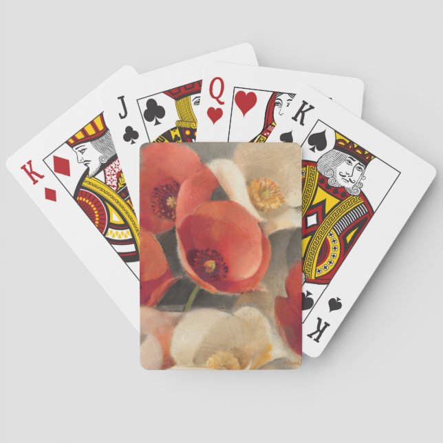 Baralho Papoilas na flor completa (Verso)