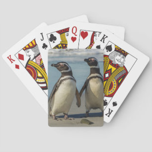 Baralho Par de pinguins na praia