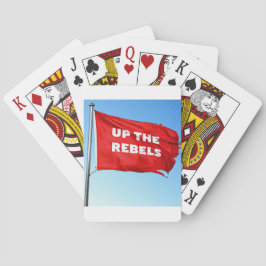 Baralho Para cima, os rebeldes exibem carsd
