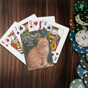 Baralho Para o melhor Pai de gatos alguma vez personalizad