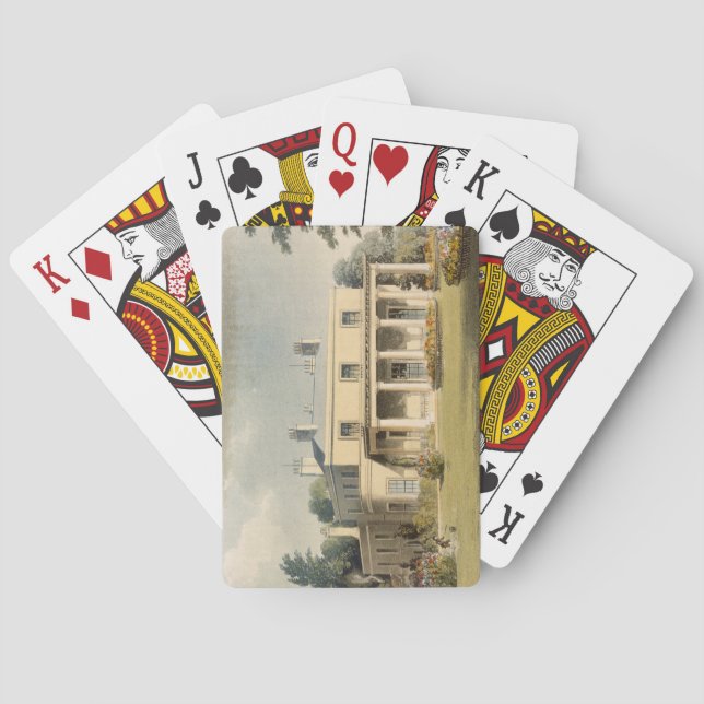 Baralho Parque de Wimbledon, de R de R. Ackermann (Verso)