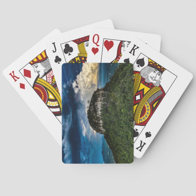 Baralho Parque Estadual do Pilot Mountain NC | após tempes (Verso)