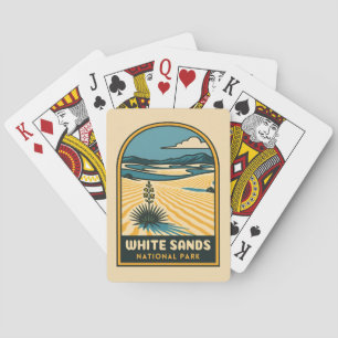 Baralho Parque Nacional da Viagens vintage Retro White San