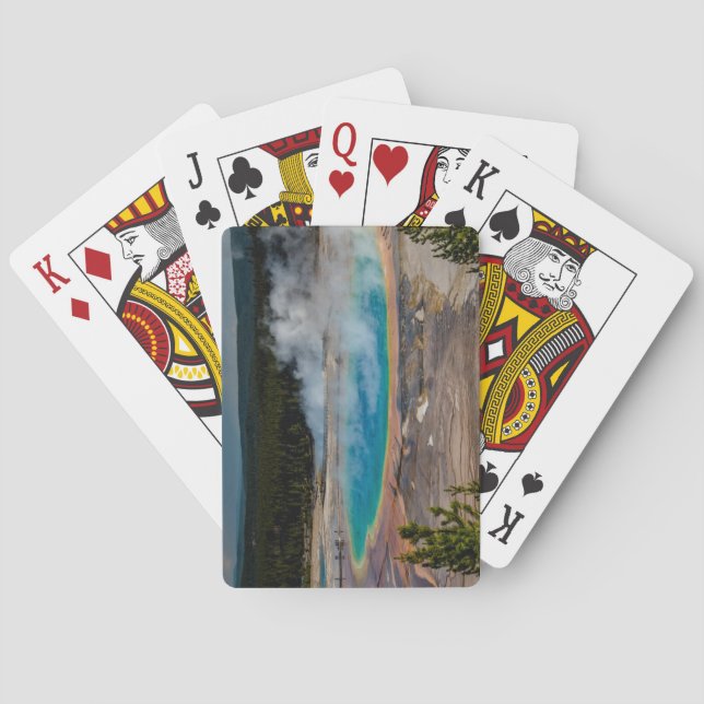 Baralho Parque Nacional Grand Prismatic Primavera Yellowst (Verso)