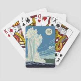 Baralho Parque Nacional Monograma Belo Yellowstone