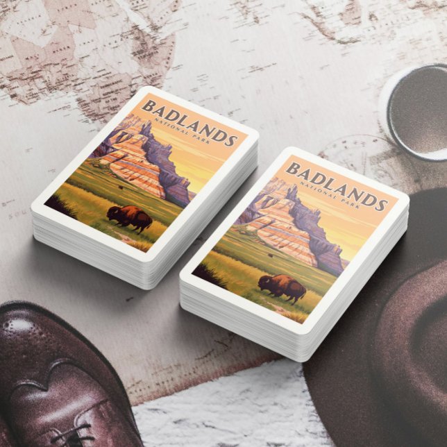 Baralho Parque Nacional Vintage Badlands (Criador carregado)