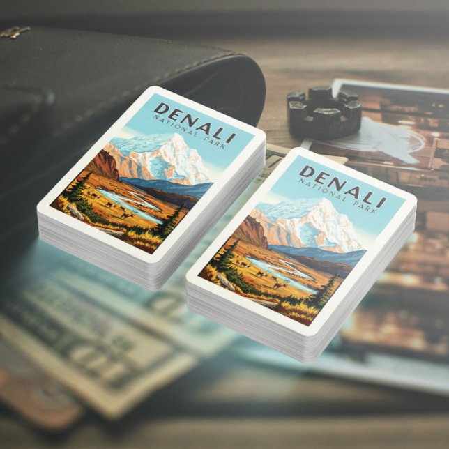 Baralho Parque Nacional Vintage Denali (Criador carregado)